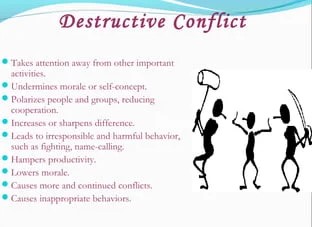 Causes of destructive conflict