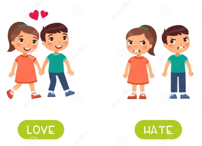 Comparison of enmity and hatred