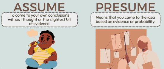 Difference Between Assumption And Vs Presumption