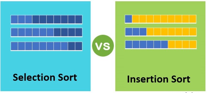 Difference Between Insertion Sort And Vs Selection Sort