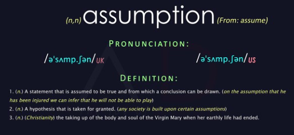 Explanation of assumption