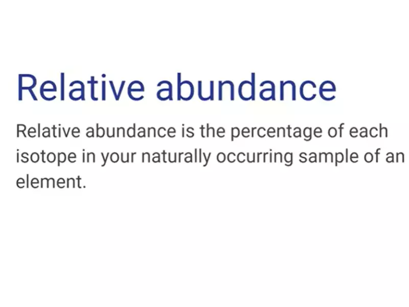 Difference Between Percent Abundance And Relative Abundance