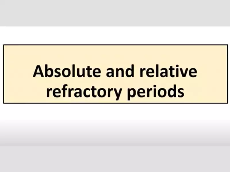Difference Between Relative And Absolute Refractory Period