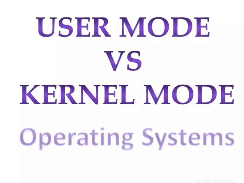 Difference Between User Mode And Kernel Mode