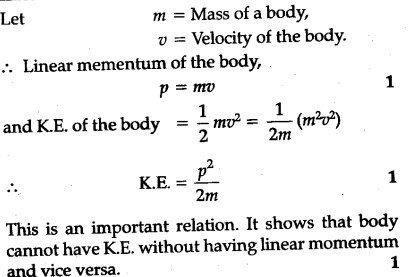 Relation Between Kinetic Energy And Momentum