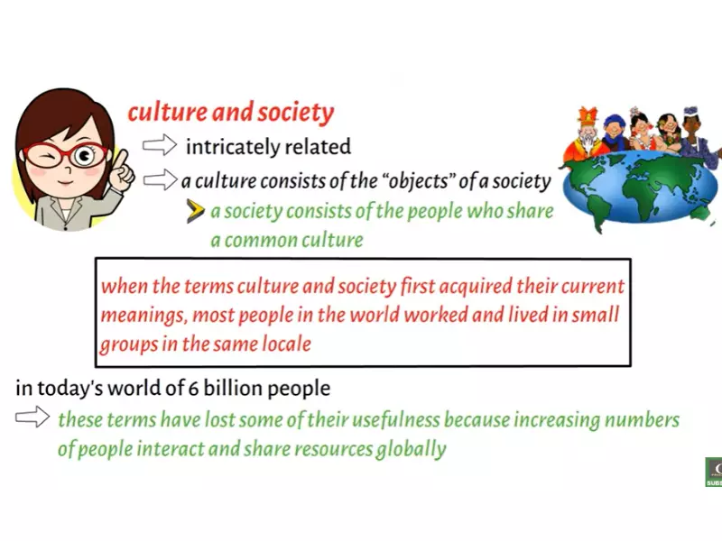 Relation Between Society And Culture