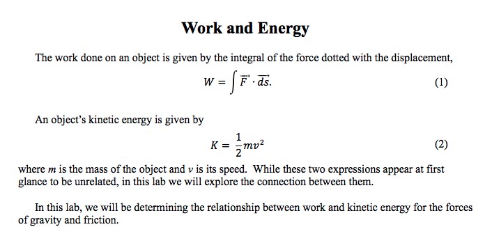 Relation Between Work And Force